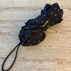 ShedRain Black Polka Dot Umbrella